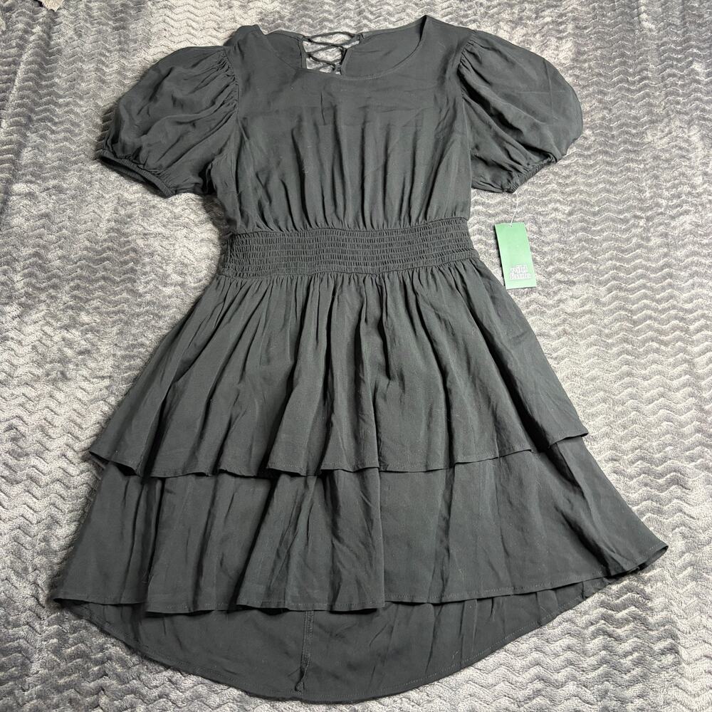 WILD FABLE Ebony Black Mini Dress Size Large NWT